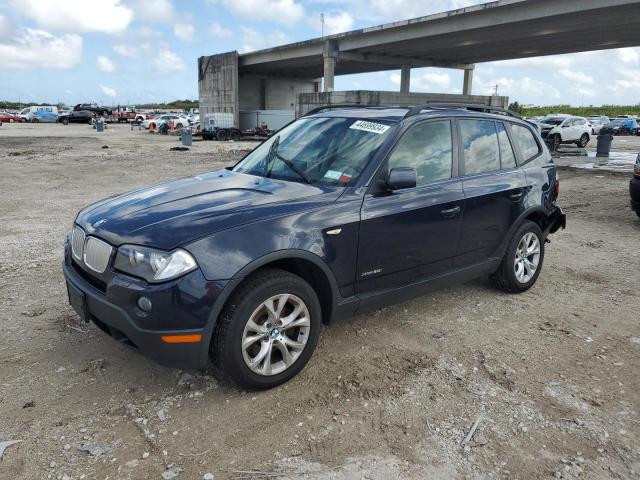 WBXPC93409WJ28647 - 2009 BMW X3 XDRIVE30I BLUE photo 1