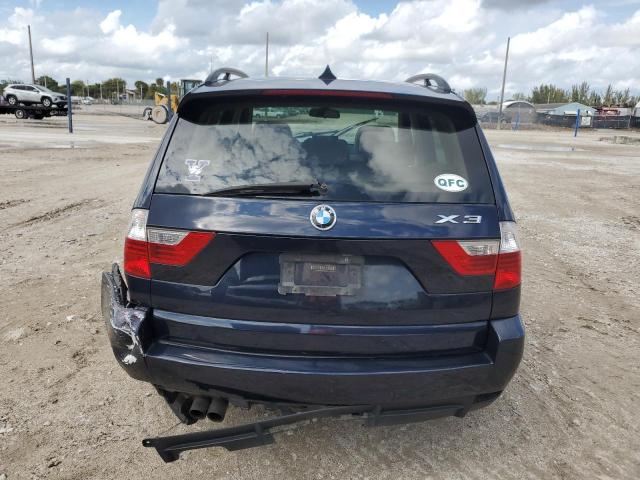 WBXPC93409WJ28647 - 2009 BMW X3 XDRIVE30I BLUE photo 6