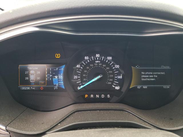 3FA6P0HD5KR281055 - 2019 FORD FUSION SE GRAY photo 9