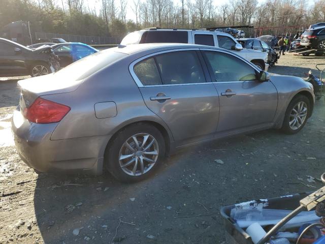 JNKBV61F88M262075 - 2008 INFINITI G35 GRAY photo 3