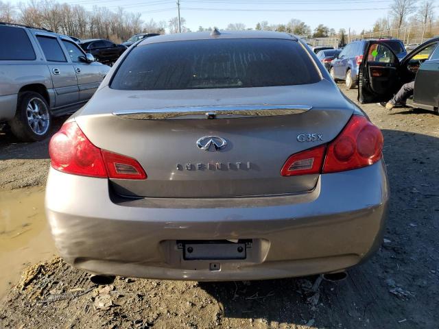 JNKBV61F88M262075 - 2008 INFINITI G35 GRAY photo 6