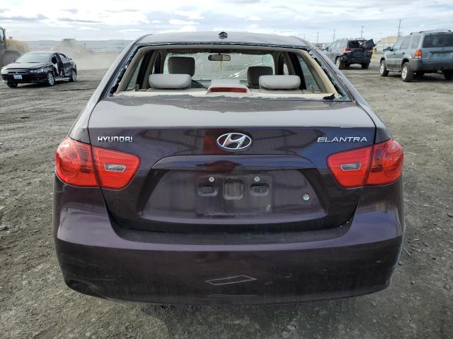 KMHDU46D98U575267 - 2008 HYUNDAI ELANTRA GLS PURPLE photo 6