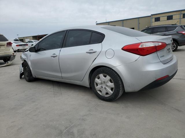 KNAFK4A69F5363470 - 2015 KIA FORTE LX SILVER photo 2