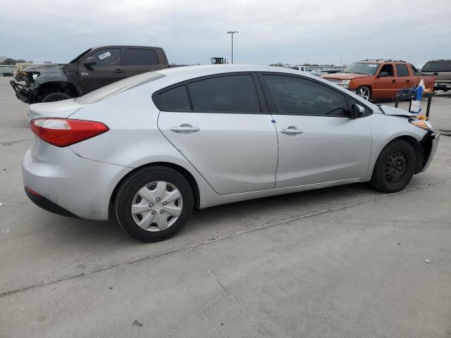 KNAFK4A69F5363470 - 2015 KIA FORTE LX SILVER photo 3