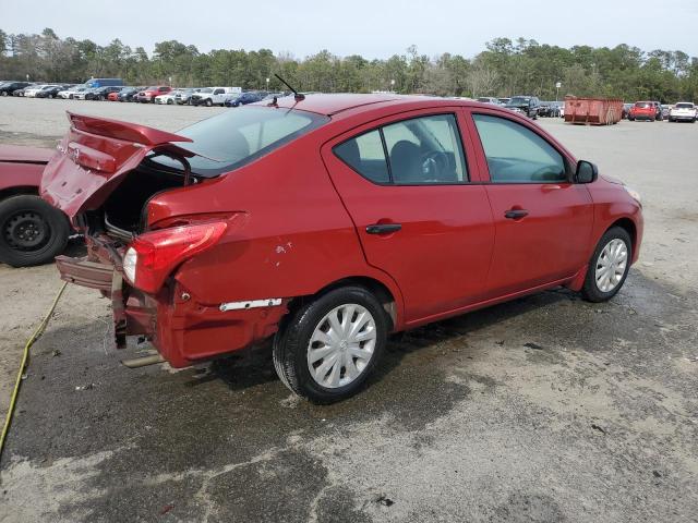 3N1CN7AP9FL879290 - 2015 NISSAN VERSA S RED photo 3