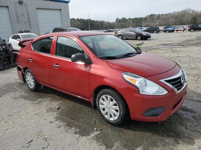 3N1CN7AP9FL879290 - 2015 NISSAN VERSA S RED photo 4