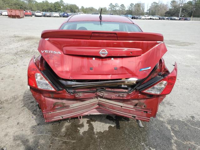 3N1CN7AP9FL879290 - 2015 NISSAN VERSA S RED photo 6