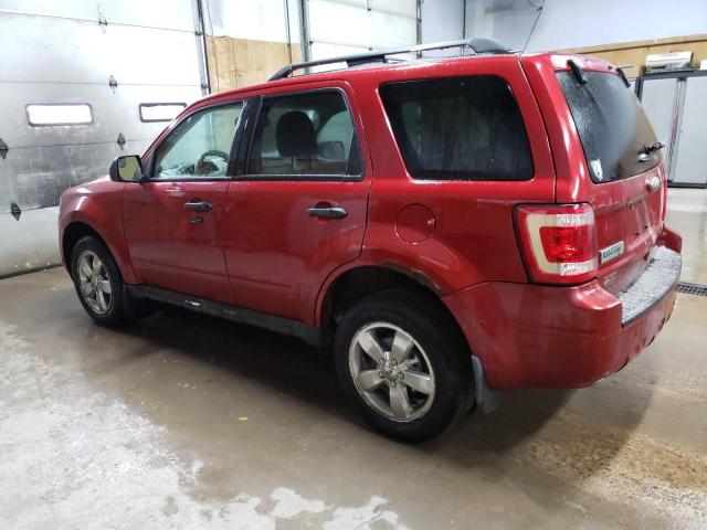 1FMCU0D79CKA57360 - 2012 FORD ESCAPE XLT RED photo 2