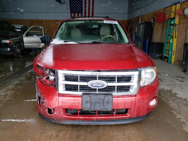 1FMCU0D79CKA57360 - 2012 FORD ESCAPE XLT RED photo 5