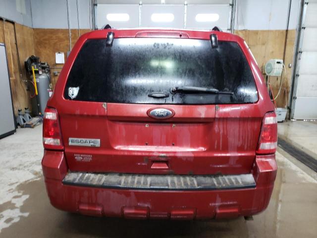 1FMCU0D79CKA57360 - 2012 FORD ESCAPE XLT RED photo 6