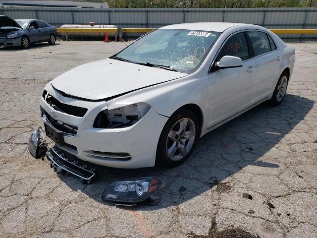 1G1ZC5EB4A4152551 - 2010 CHEVROLET MALIBU 1LT WHITE photo 2