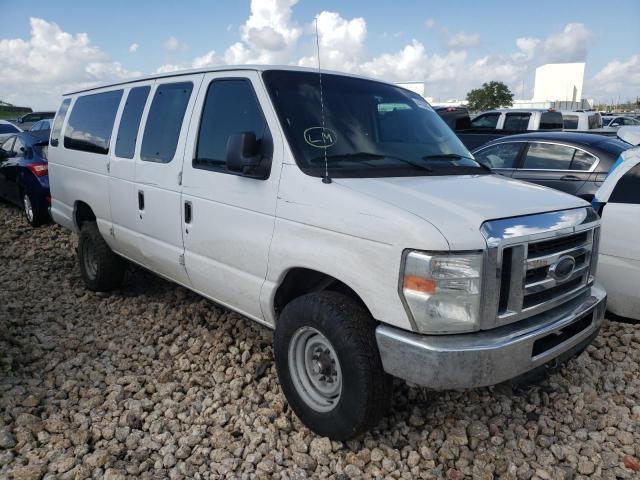 1FBSS3BL0EDA77094 - 2014 FORD ECONOLINE E350 SUPER DUTY WAGON WHITE photo 1