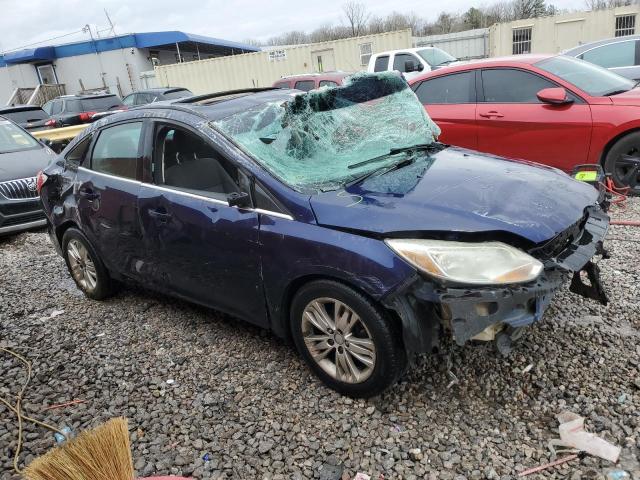 1FAHP3H24CL131866 - 2012 FORD FOCUS SEL BLUE photo 4