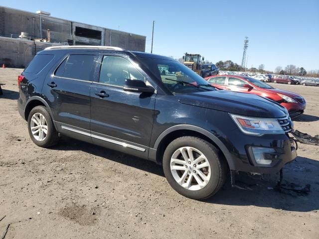 1FM5K7D88HGB88192 - 2017 FORD EXPLORER XLT BLACK photo 4