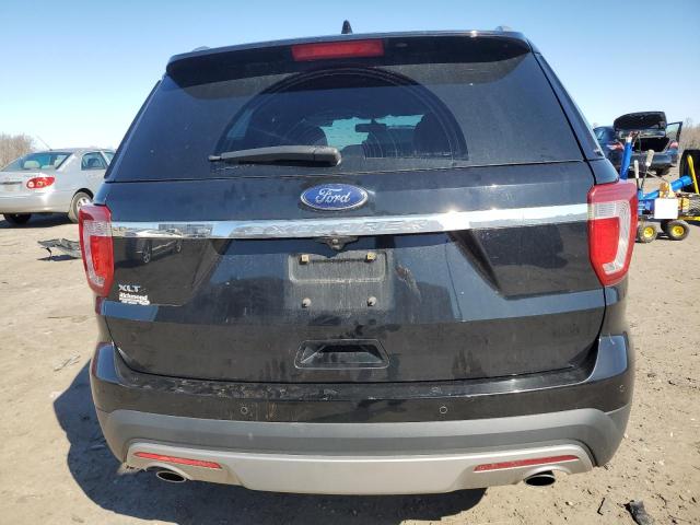 1FM5K7D88HGB88192 - 2017 FORD EXPLORER XLT BLACK photo 6