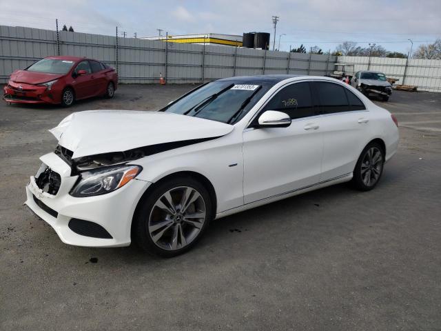 55SWF4HB9JU255561 - 2018 MERCEDES-BENZ C 350E WHITE photo 1