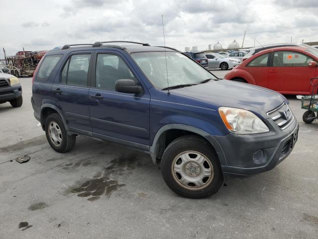 JHLRD685X5C005990 - 2005 HONDA CR-V LX BLUE photo 4