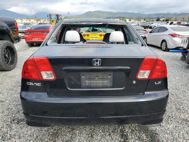 2HGES15594H579082 - 2004 HONDA CIVIC LX BLACK photo 6