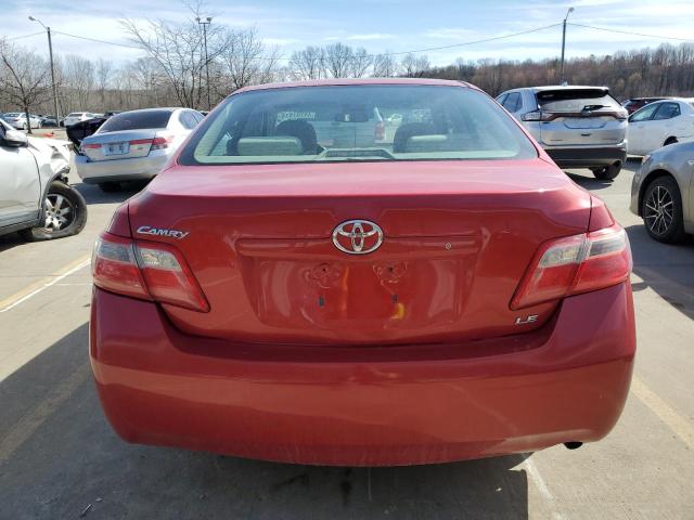 4T1BE46K98U255644 - 2008 TOYOTA CAMRY CE RED photo 6