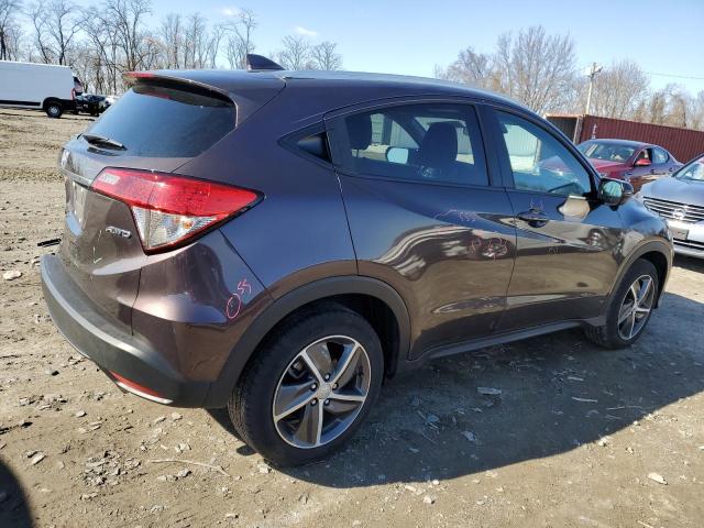 3CZRU6H50NM701523 - 2022 HONDA HR-V EX BURGUNDY photo 3