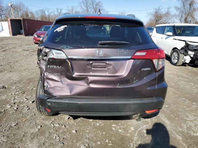 3CZRU6H50NM701523 - 2022 HONDA HR-V EX BURGUNDY photo 6