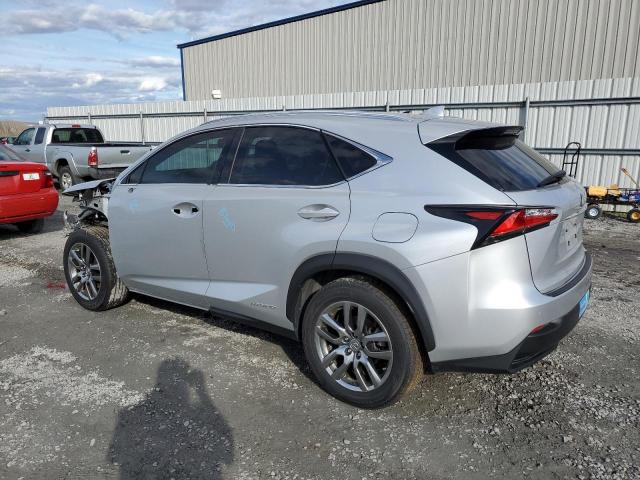 JTJBJRBZ2G2038184 - 2016 LEXUS NX 300H SILVER photo 2