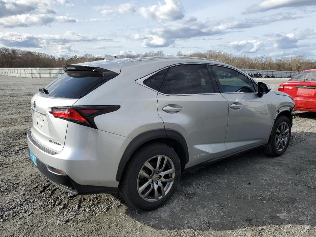 JTJBJRBZ2G2038184 - 2016 LEXUS NX 300H SILVER photo 3