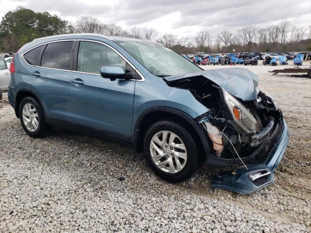 5J6RM4H72FL016321 - 2015 HONDA CR-V EXL TEAL photo 4