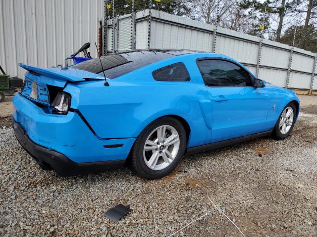 1ZVBP8AM1C5250114 - 2012 FORD MUSTANG BLUE photo 3