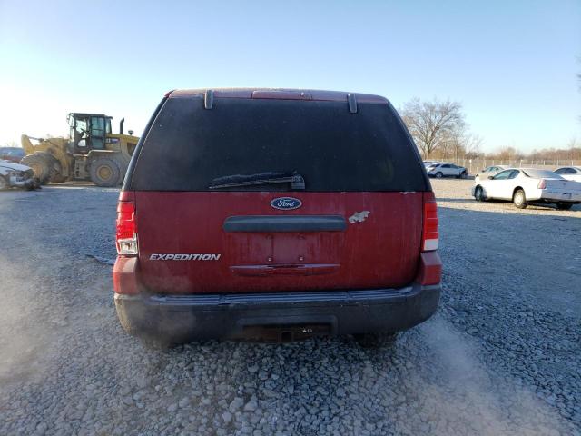 1FMRU13W04LA99324 - 2004 FORD EXPEDITION XLS RED photo 6