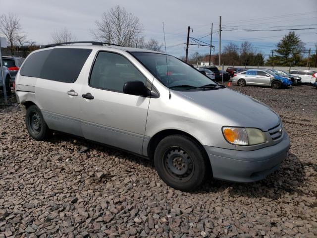 4T3ZF19C02U479351 - 2002 TOYOTA SIENNA LE CE GRAY photo 4