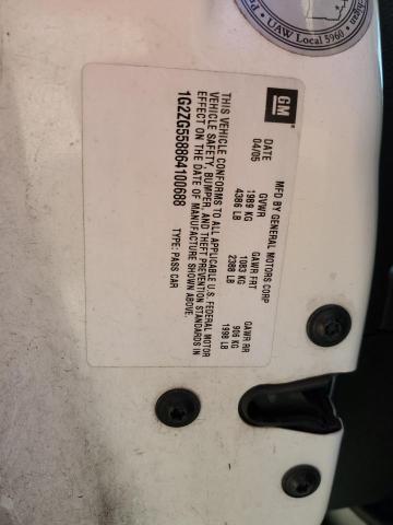 1G2ZG558864100688 - 2006 PONTIAC G6 SE1 WHITE photo 12