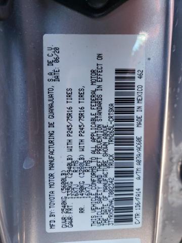 3TYRX5GN4LT002342 - 2020 TOYOTA TACOMA ACCESS CAB Күміс фото 13