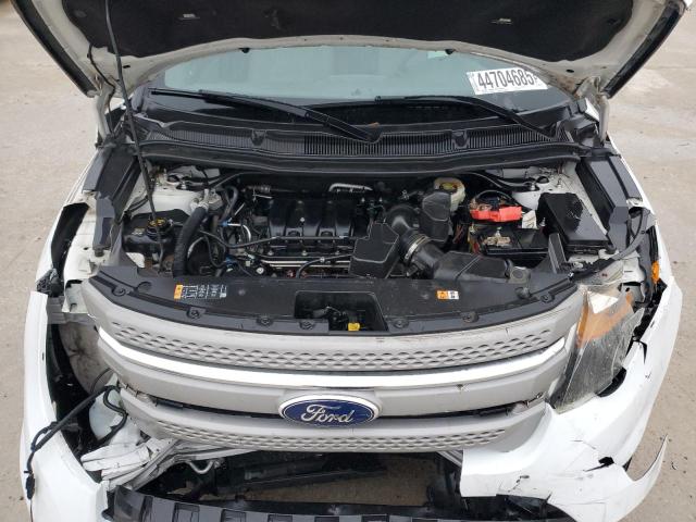 1FM5K7B84EGB23984 - 2014 FORD EXPLORER WHITE photo 12