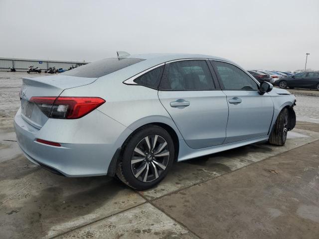 2HGFE1F70NH317772 - 2022 HONDA CIVIC EX BLUE photo 3