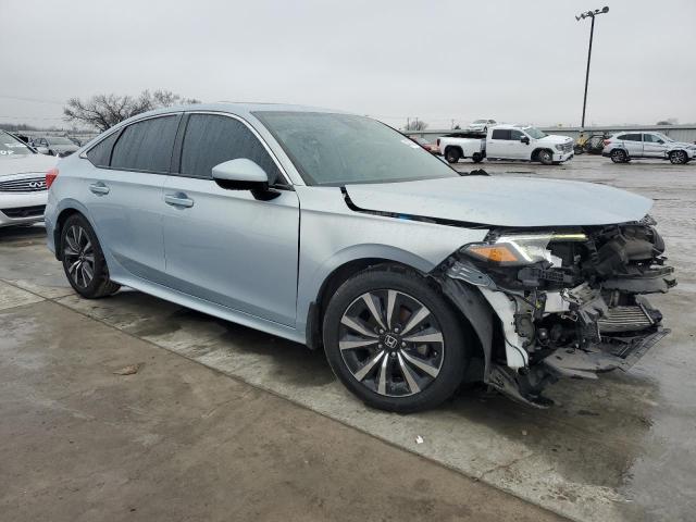 2HGFE1F70NH317772 - 2022 HONDA CIVIC EX BLUE photo 4