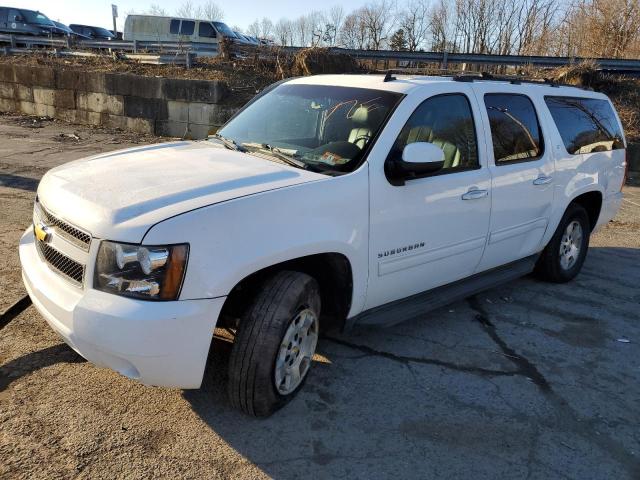 1GNSKJE75DR246226 - 2013 CHEVROLET SUBURBAN K1500 LT WHITE photo 1