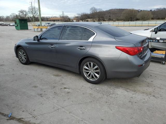 JN1BV7AR7EM703288 - 2014 INFINITI Q50 BASE GRAY photo 2