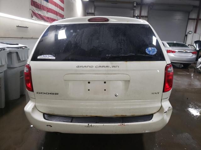 2D4GP44L17R165161 - 2007 DODGE GRAND CARA SXT WHITE photo 6