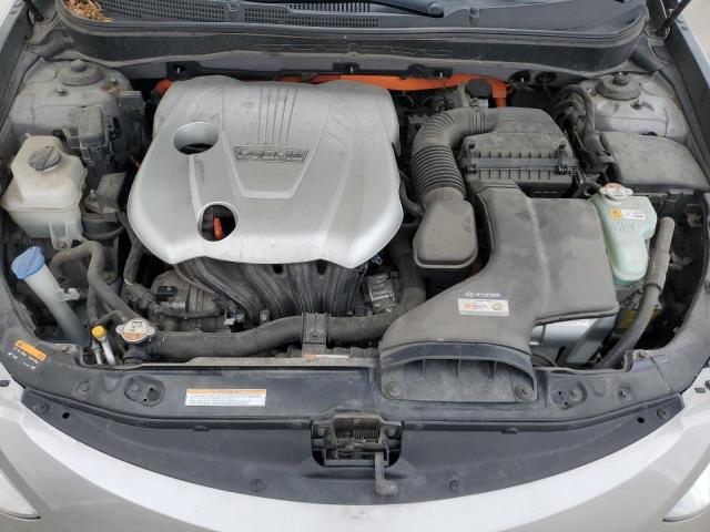 KMHEC4A47DA101148 - 2013 HYUNDAI SONATA HYBRID SILVER photo 11