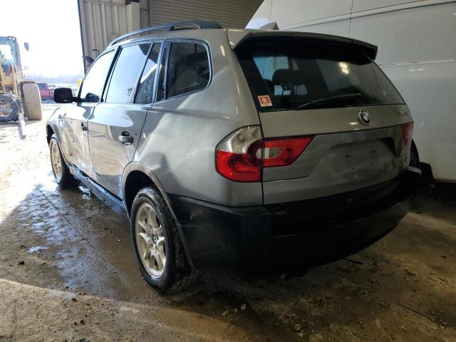 WBXPA73414WC39875 - 2004 BMW X3 2.5I SILVER photo 2