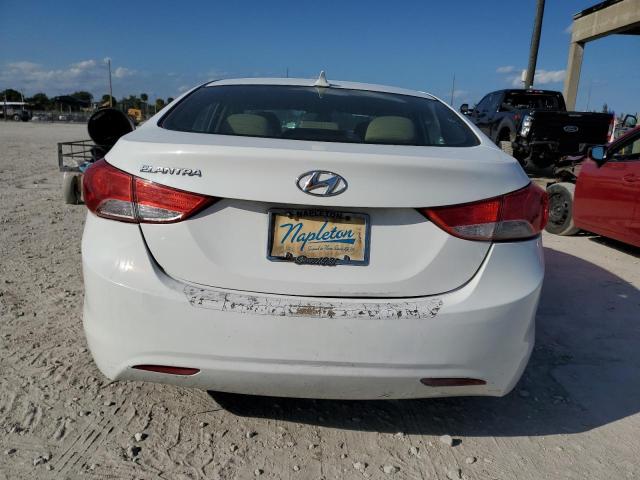 5NPDH4AE0DH307642 - 2013 HYUNDAI ELANTRA GLS WHITE photo 6