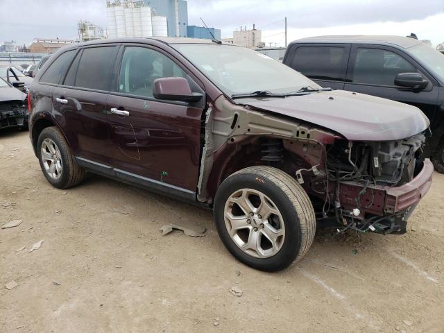 2FMDK3JC8BBA30494 - 2011 FORD EDGE SEL BURGUNDY photo 4