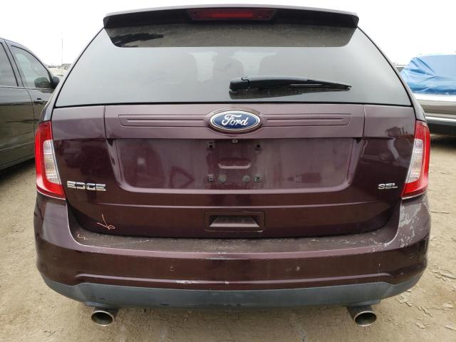 2FMDK3JC8BBA30494 - 2011 FORD EDGE SEL BURGUNDY photo 6