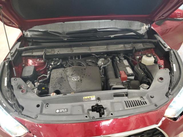 5TDGZRBH7NS171490 - 2022 TOYOTA HIGHLANDER XLE RED photo 12
