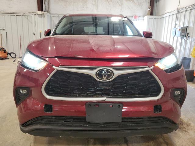 5TDGZRBH7NS171490 - 2022 TOYOTA HIGHLANDER XLE RED photo 5