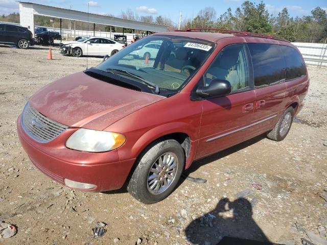 2C8GP64L32R788829 - 2002 CHRYSLER TOWN & COU LIMITED RED photo 1
