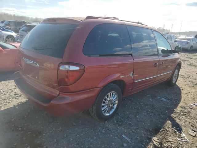 2C8GP64L32R788829 - 2002 CHRYSLER TOWN & COU LIMITED RED photo 3