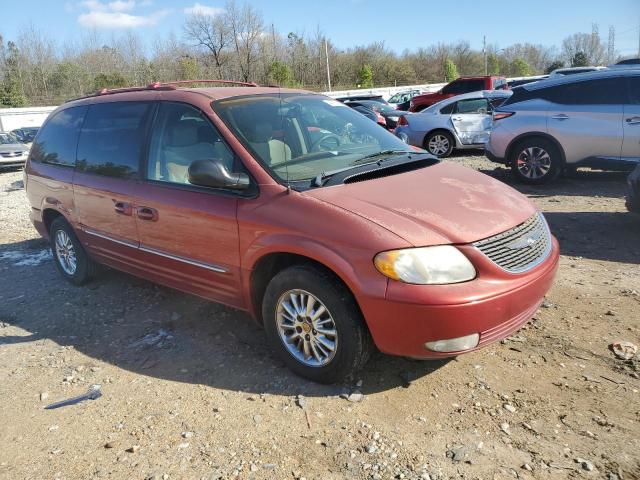 2C8GP64L32R788829 - 2002 CHRYSLER TOWN & COU LIMITED RED photo 4