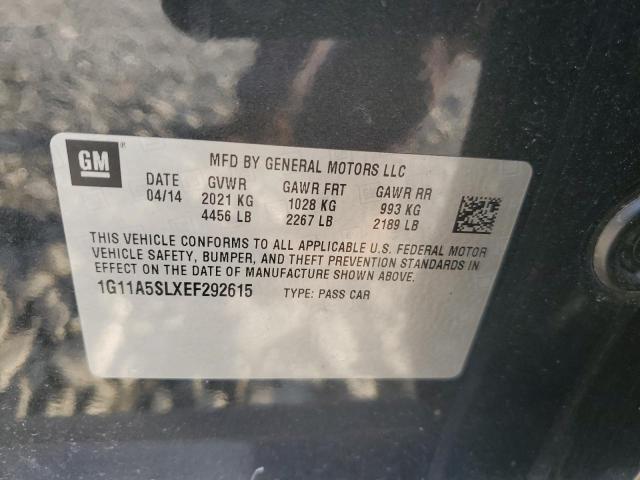 1G11A5SLXEF292615 - 2014 CHEVROLET MALIBU LS GRAY photo 12